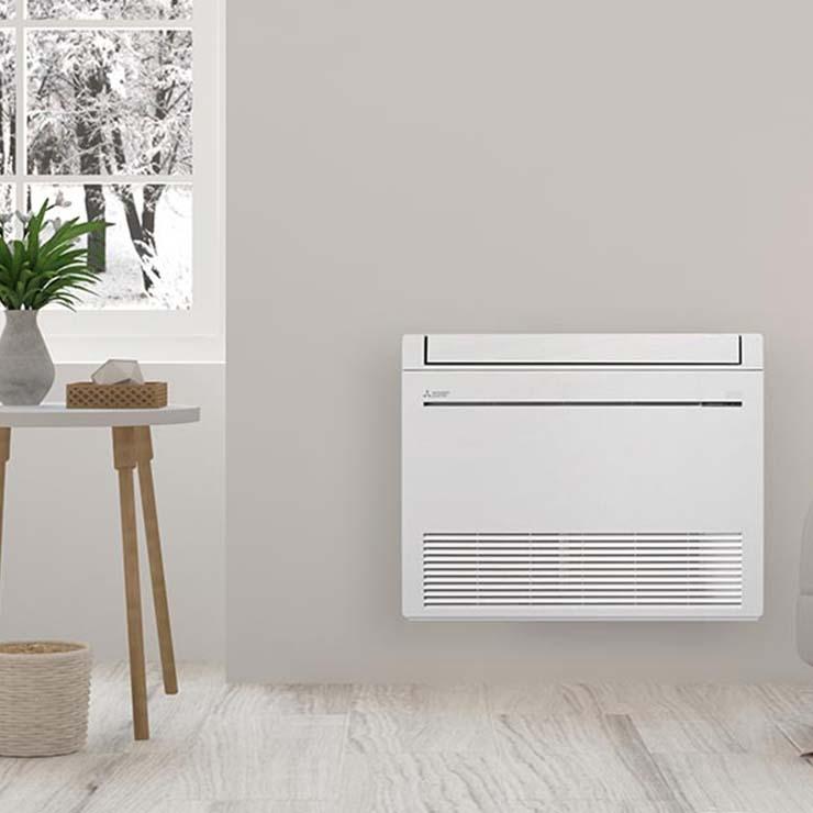 Climatisation réversible console MITSUBISHI ELECTRIC MFZ-KW-VG - Hyper Heating - Design + - R32